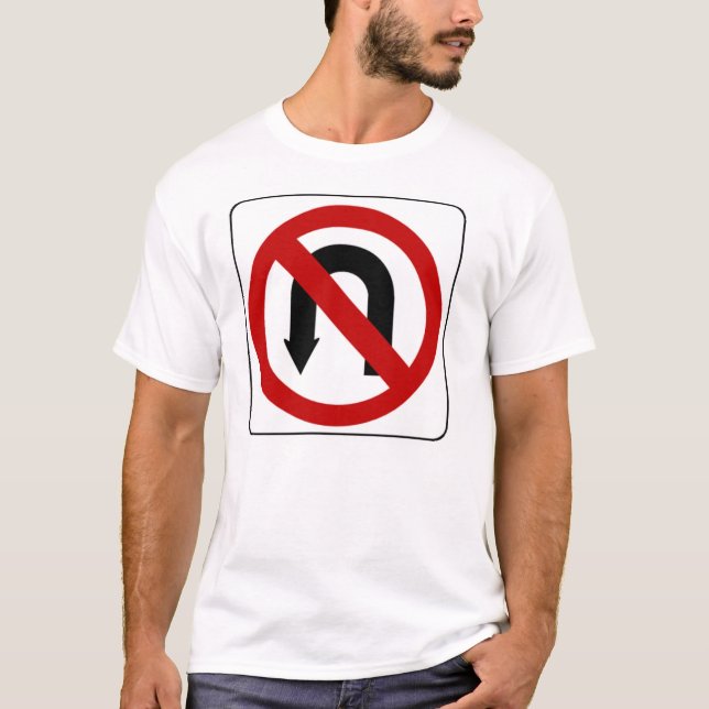 T-shirts no_u_turn_sign_01 (Frente)