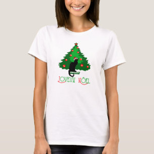 T-shirts Noel de Chat Noir Joyeux