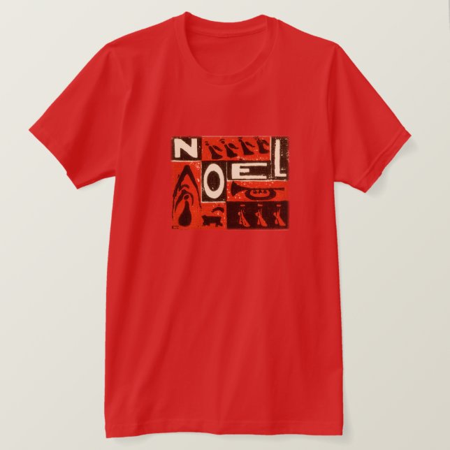 T-shirts Noel Red (Frente do Design)