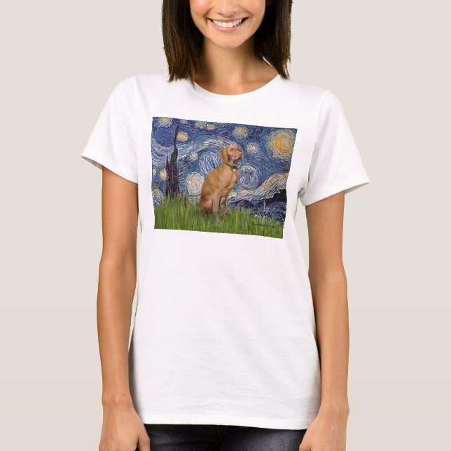 T-shirts Noite Estrelada - Viszla 2 (Frente)