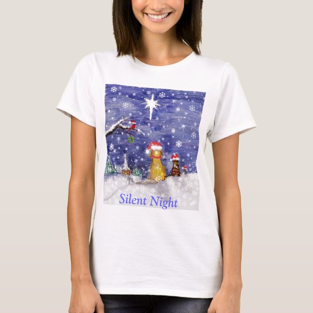 T-shirts Noite Silenciosa - Noite Santa (Frente)