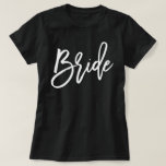 T-shirts Noiva de Tipografia de Script de Tendy<br><div class="desc">Trendy e design de festas de noiva.</div>