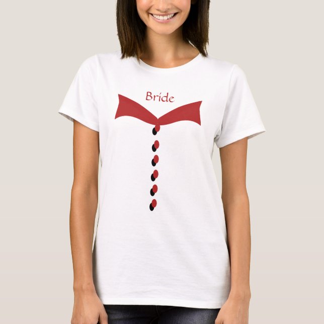 T-shirts Noiva Red Wedding Tee (Frente)
