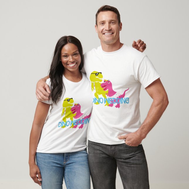 t-shirts noivas de dinossauros (Unissex)