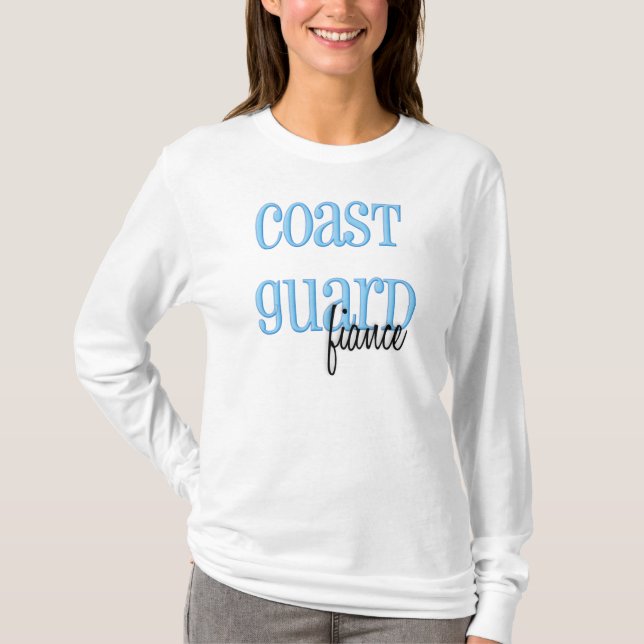 T-shirts Noivo longo da guarda costeira da luva (Frente)