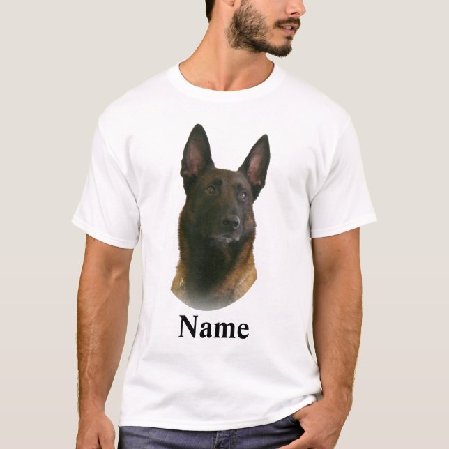 T-shirts Nome belga Malinois (Frente)