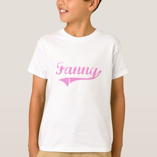 T-shirts Nome clássico do estilo de Fanny (Frente)