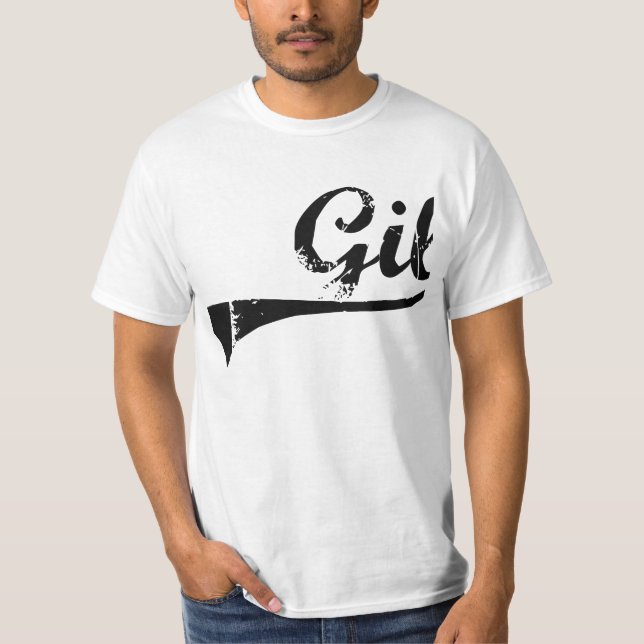 T-shirts Nome clássico do estilo de Gil (Frente)