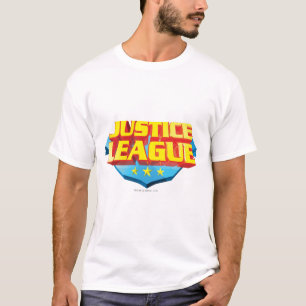 T-shirts Nome da Liga da Justiça e Logotipo de Blindagem