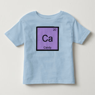 T-shirts Nome de Doce Química Elemento Tabela Periódica