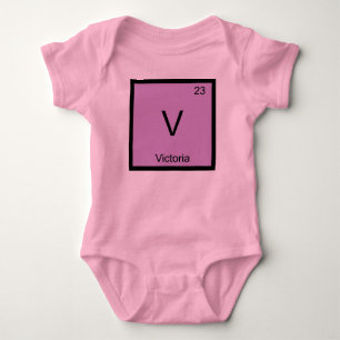 T-shirts Nome de Victoria Elemento Químico Tabela Periódica