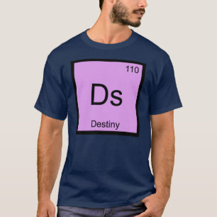 T-shirts Nome do Destino Química Elemento Tabela Periódica