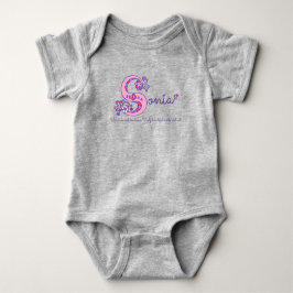 T-shirts Nome e significado das raparigas S monograma