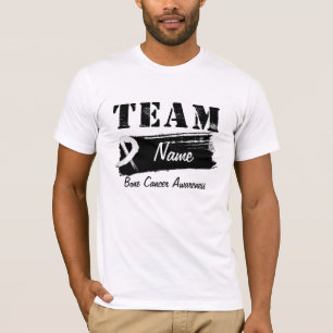 T-shirts Nome feito sob encomenda da equipe - cancer de