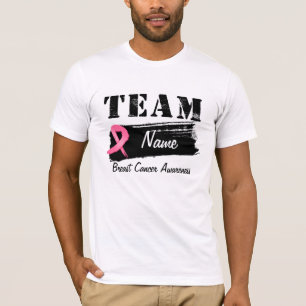 T-shirts Nome feito sob encomenda da equipe - cancro da