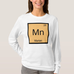 T-shirts Nome Mariana Química Elemento Tabela Periódica