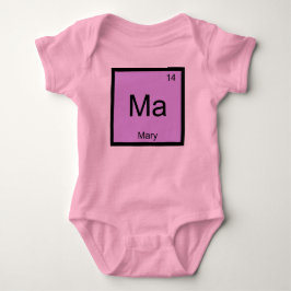 T-shirts Nome Mary Elemento Químico Tabela Periódica