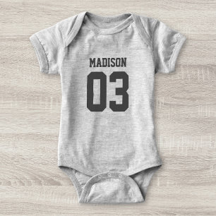T-shirts Nome Personalizado Número Baby Sport Jersey Bodyca