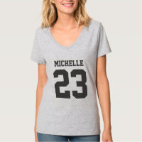 Nome Personalizado Número Womens Esporte Jersey T-