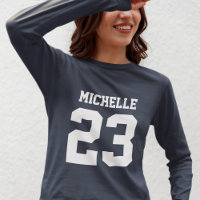 Nome Personalizado Número Womens Esporte Jersey T-