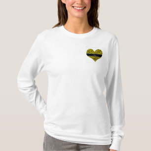 T-shirts Nome personalizado padrão leopardo amarelo