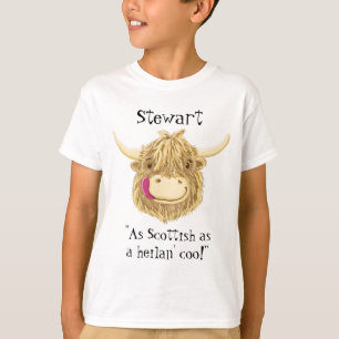 T-shirts Nome personalizado tão escocês quanto uma vaca d