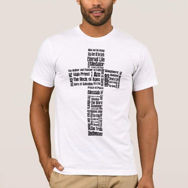 T-shirts Nomes da cruz de Jesus (Frente)