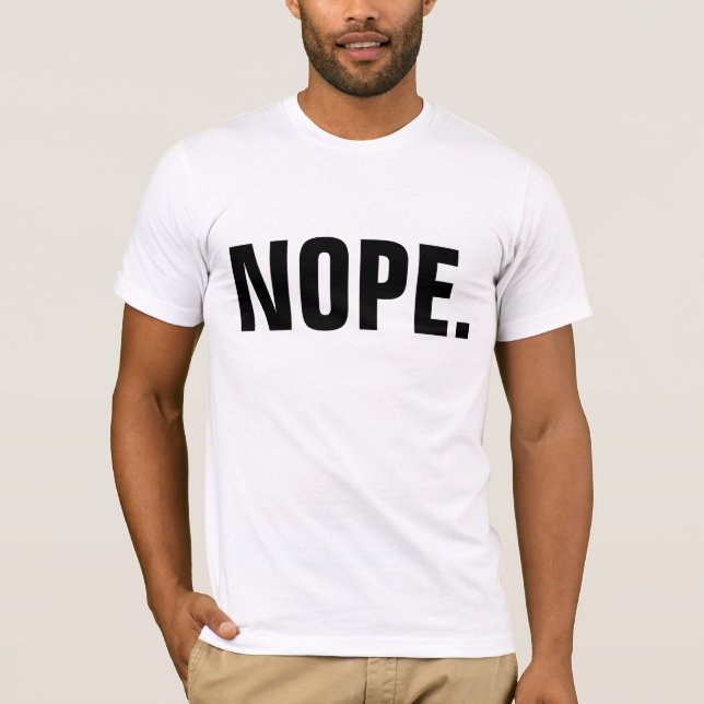 t-Shirts NOPE, Engraçado (Frente)