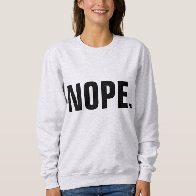 T-Shirts NOPE, Engraçado (Frente)