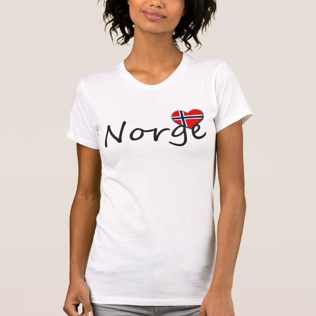 T-shirts Norge de amor (Frente)