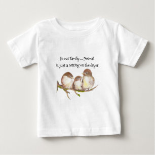 T-shirts Normal apenas um ajuste no secador Humor Familiar
