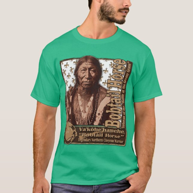 T-shirts Norte Bobtail Cheyenne do cavalo (Frente)