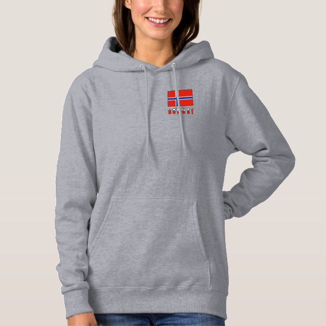 T-shirts Noruega e Bandeira da Noruega (Frente)