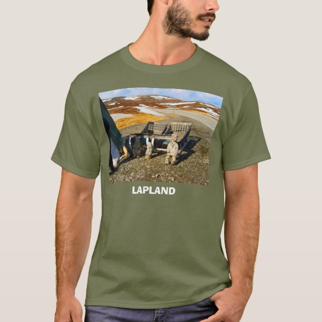 T-shirts Noruega, Lapland, pagamento de Sami (Frente)