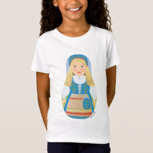 T-shirts Norueguês Matryoshka Girls'