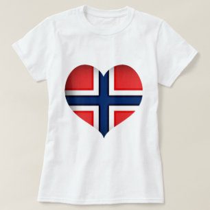 T-shirts Norway Flag Heart