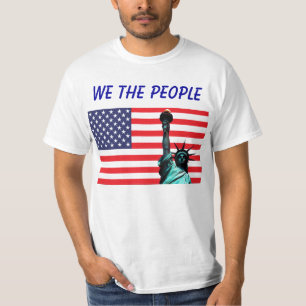 T-shirts Nós, a Pessoas de bandeira dos EUA da Liberdade