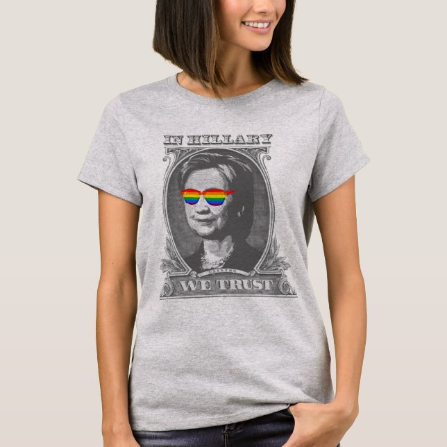 T-shirts Nós confiamos em Hillary (Frente)