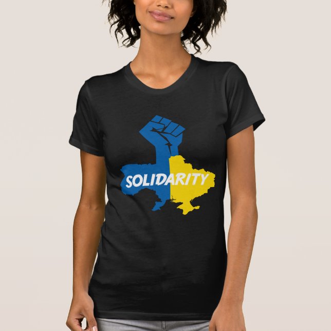 T-shirts Nós estamos com Ucrânia (Frente)