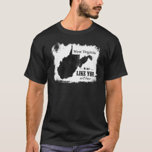 T-shirts Nós não gostamos de você Um ou-Preto