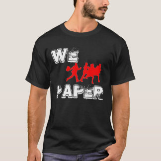 T-shirts Nós perseguimos o preto de papel