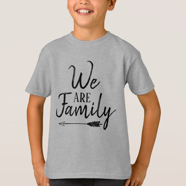 T-shirts Nós somos família - adopção, família adoptiva, (Frente)