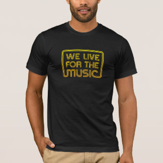 T-shirts Nós vivemos para o amarelo da música com o RR