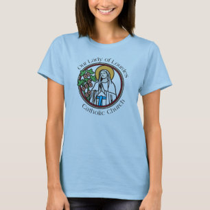 T-shirts Nossa senhora da igreja Católica de Lourdes -