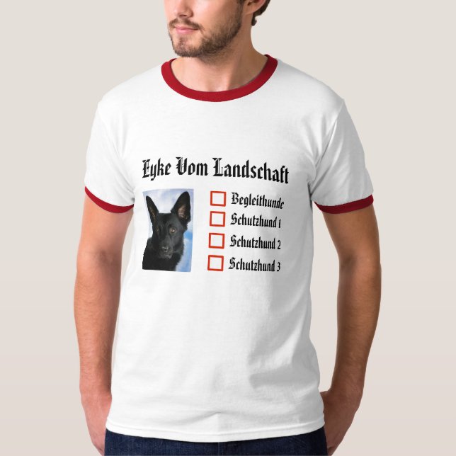 T-shirts Notas CUSTOMIZÁVEIS de SchH (Frente)