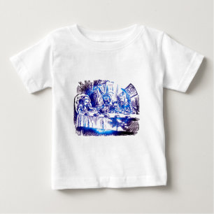 T-shirts Nova do azul de Alice