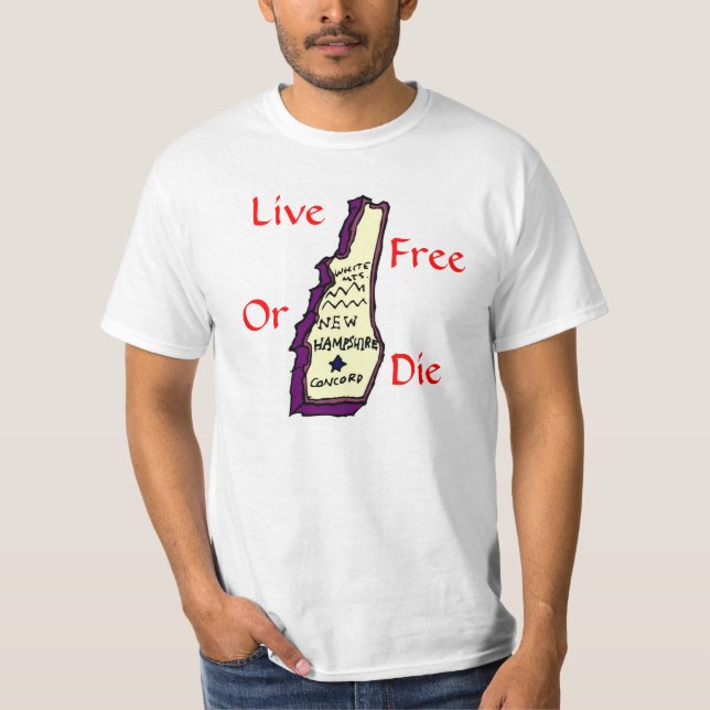 T-shirts Nova Hampshire (Frente)