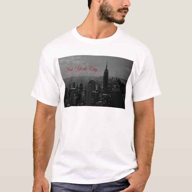 T-shirts Nova Iorque branco preto (Frente)