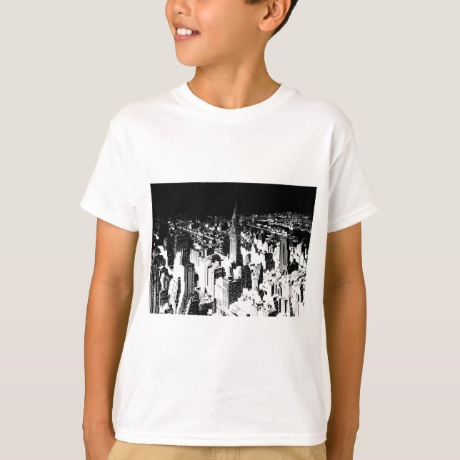 T-shirts Nova Iorque Preta e Branca (Frente)