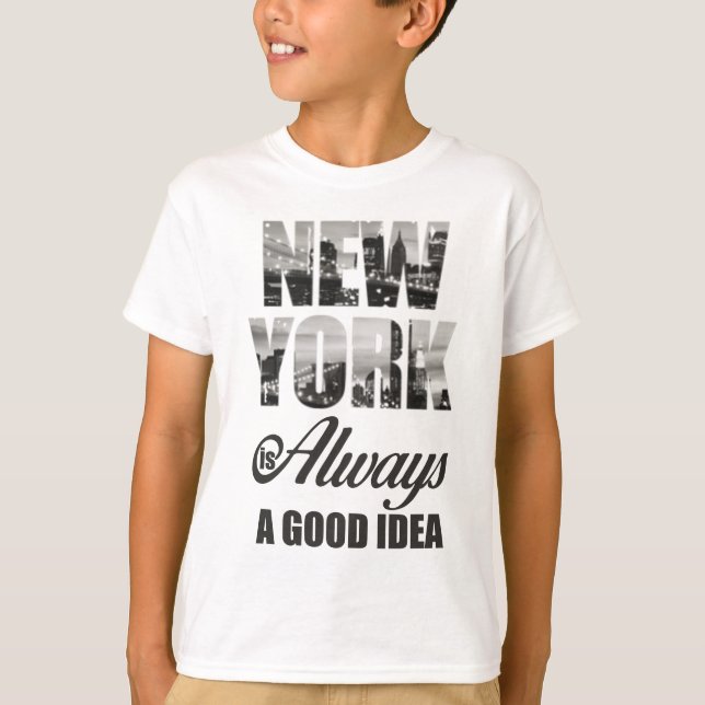 T-shirts Nova York é sempre uma boa ideia (Frente)